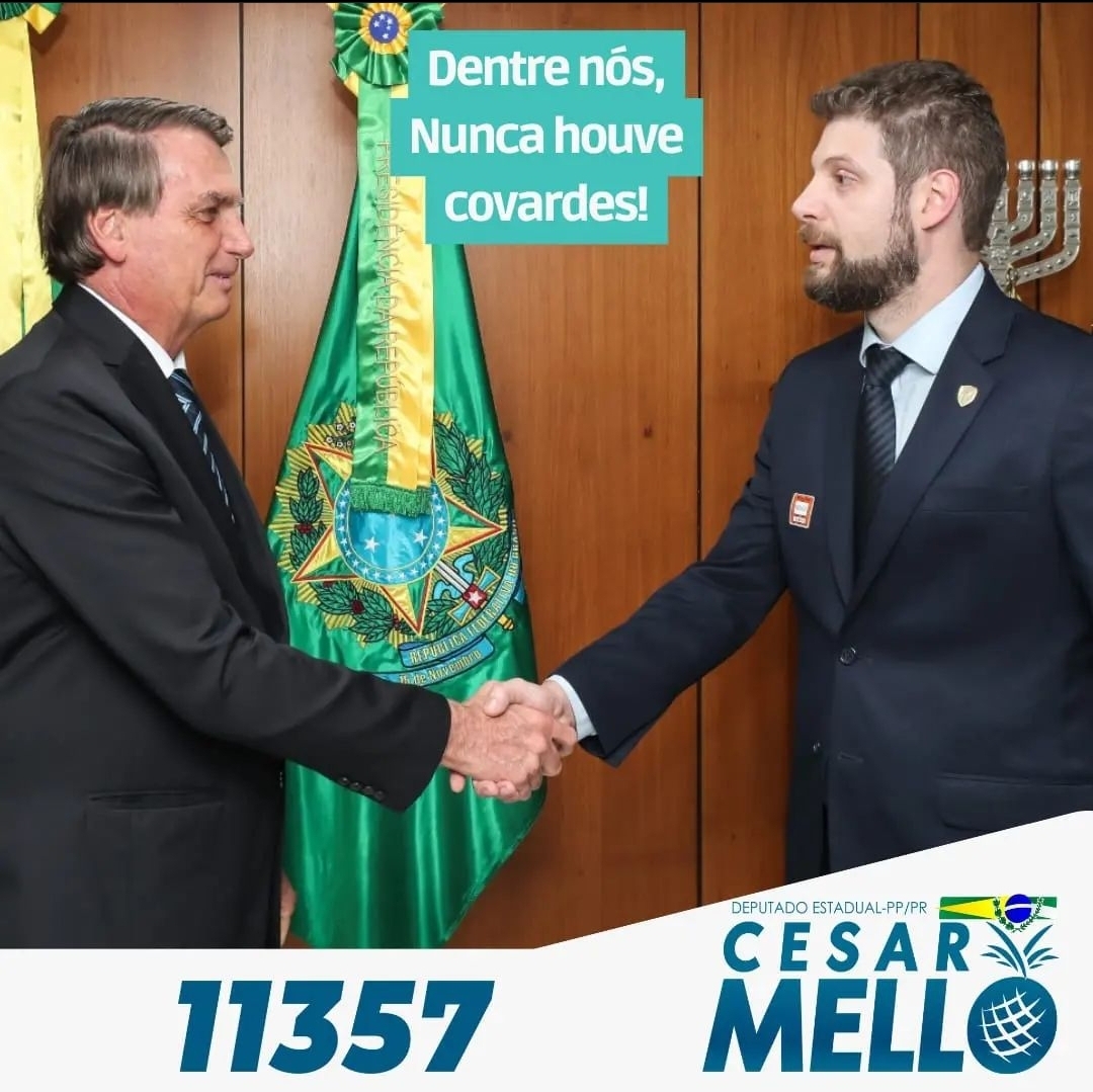 Cesar Mello Com Bolsonaro